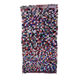Tapis Marocain Boucherouite coloré - 138 x 260 cm