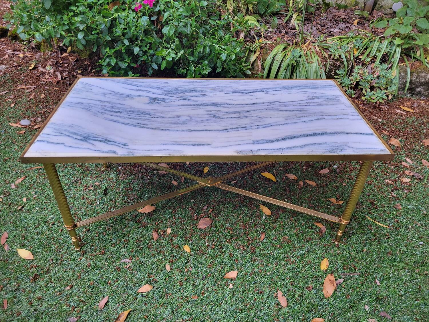 Carrara marble coffee table