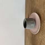 Duo of grey ceramic cups