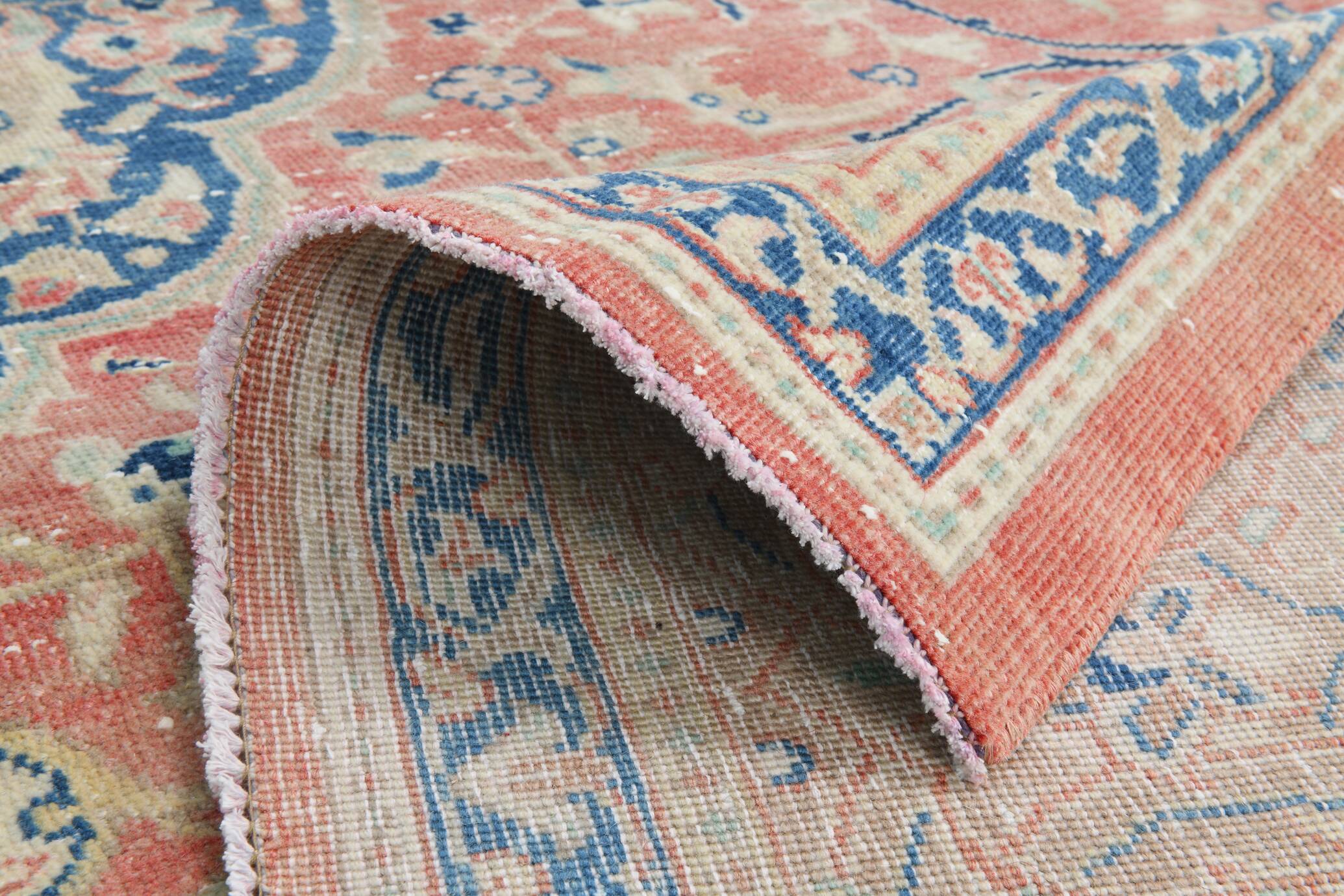 Classic Red & Blue Oversize Vintage Rug, 310x404Cm