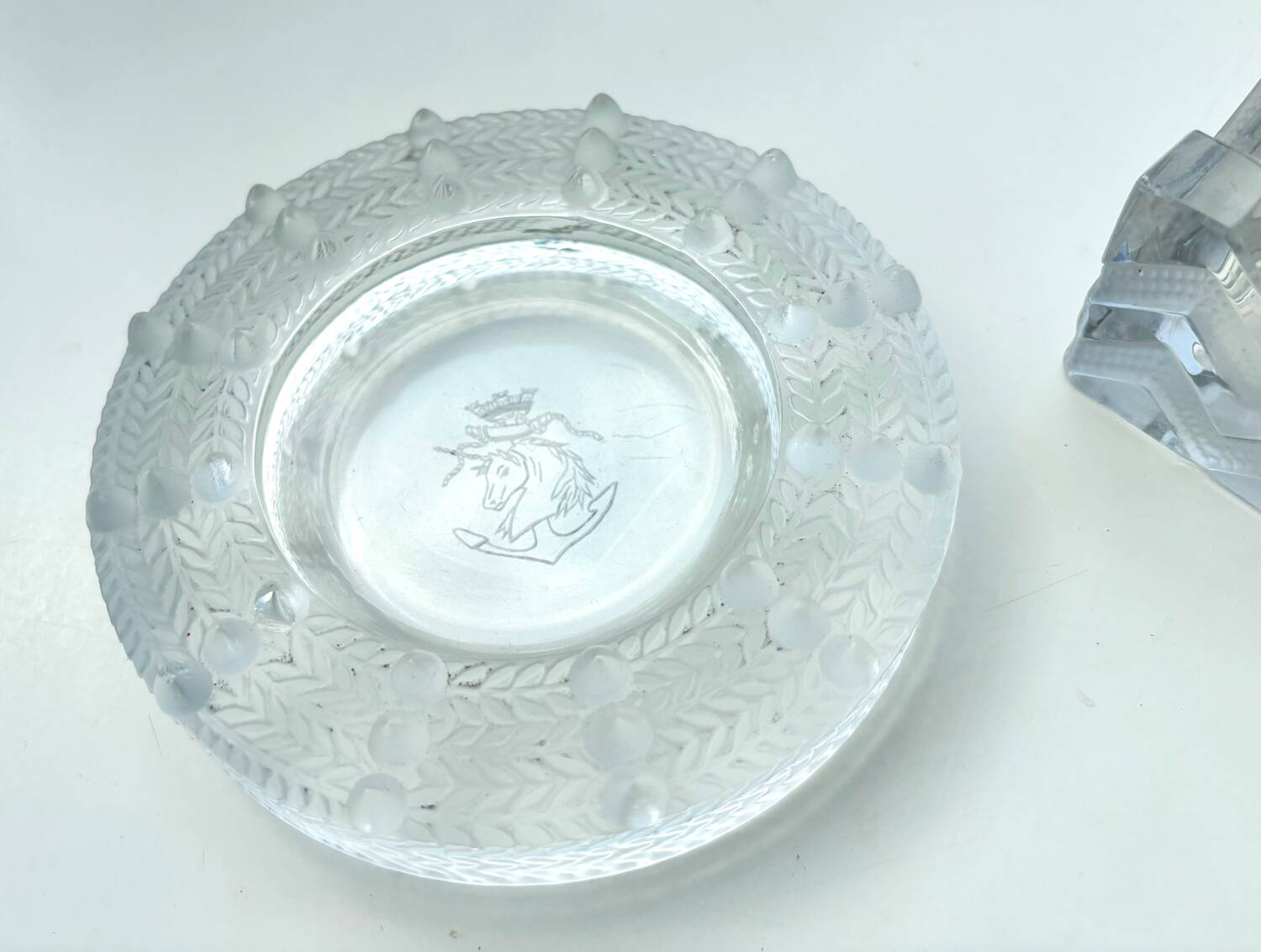 Lalique two ashtrays