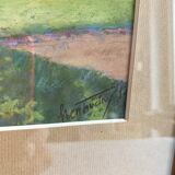 Landscape, watercolor painting 1940er