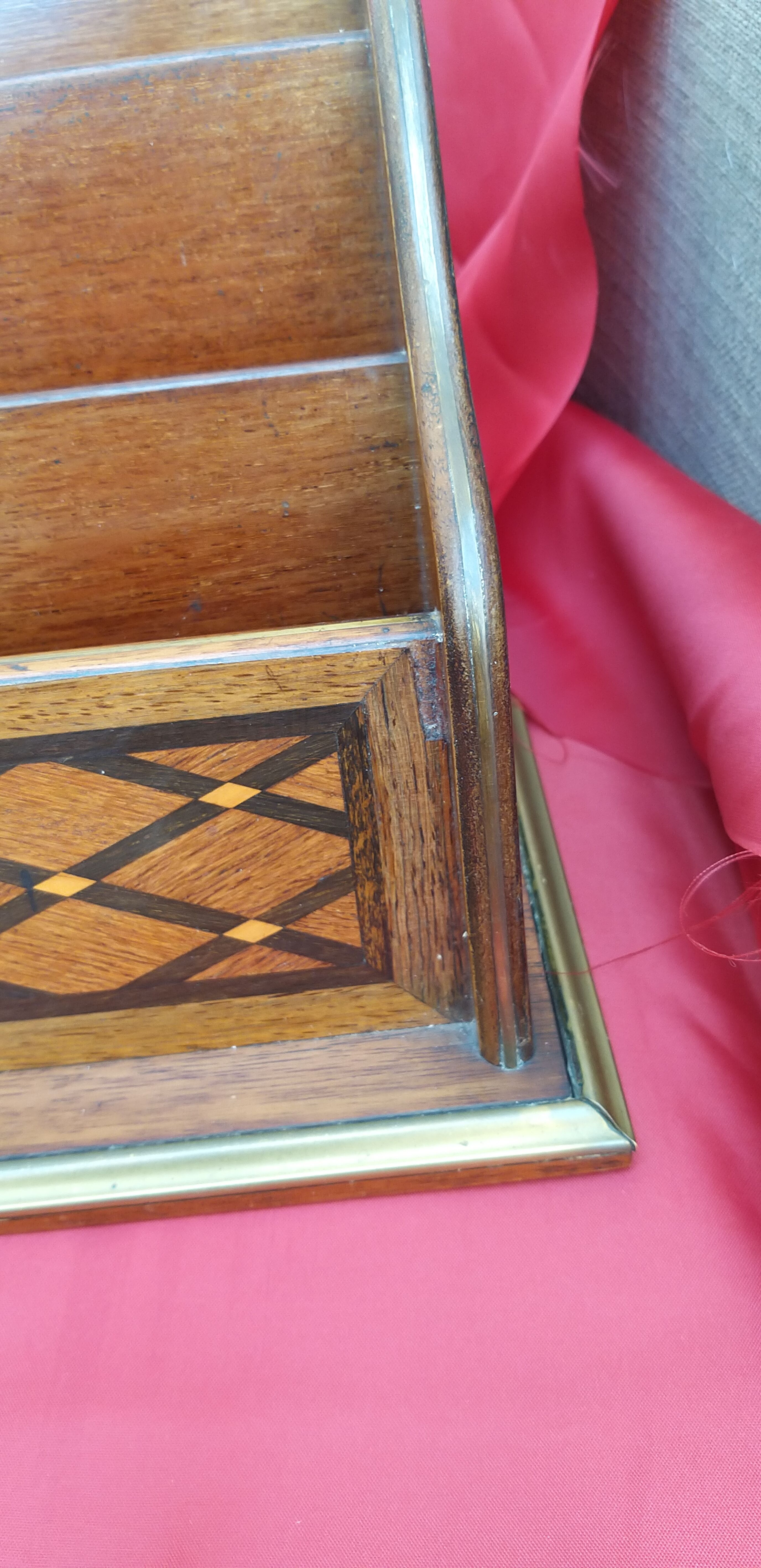 Inlaid office letter holder