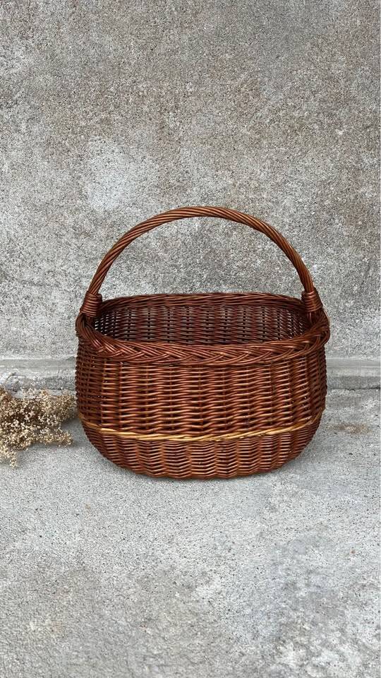 Vintage wicker basket