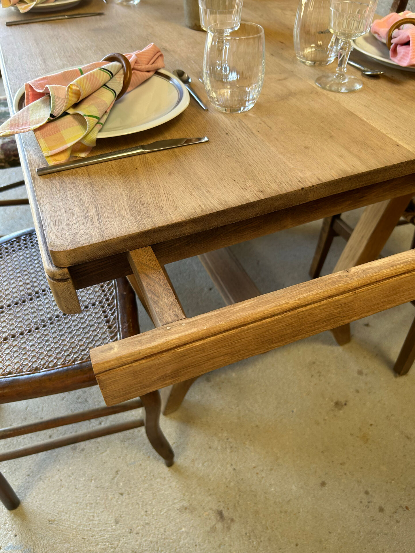 Solid oak table