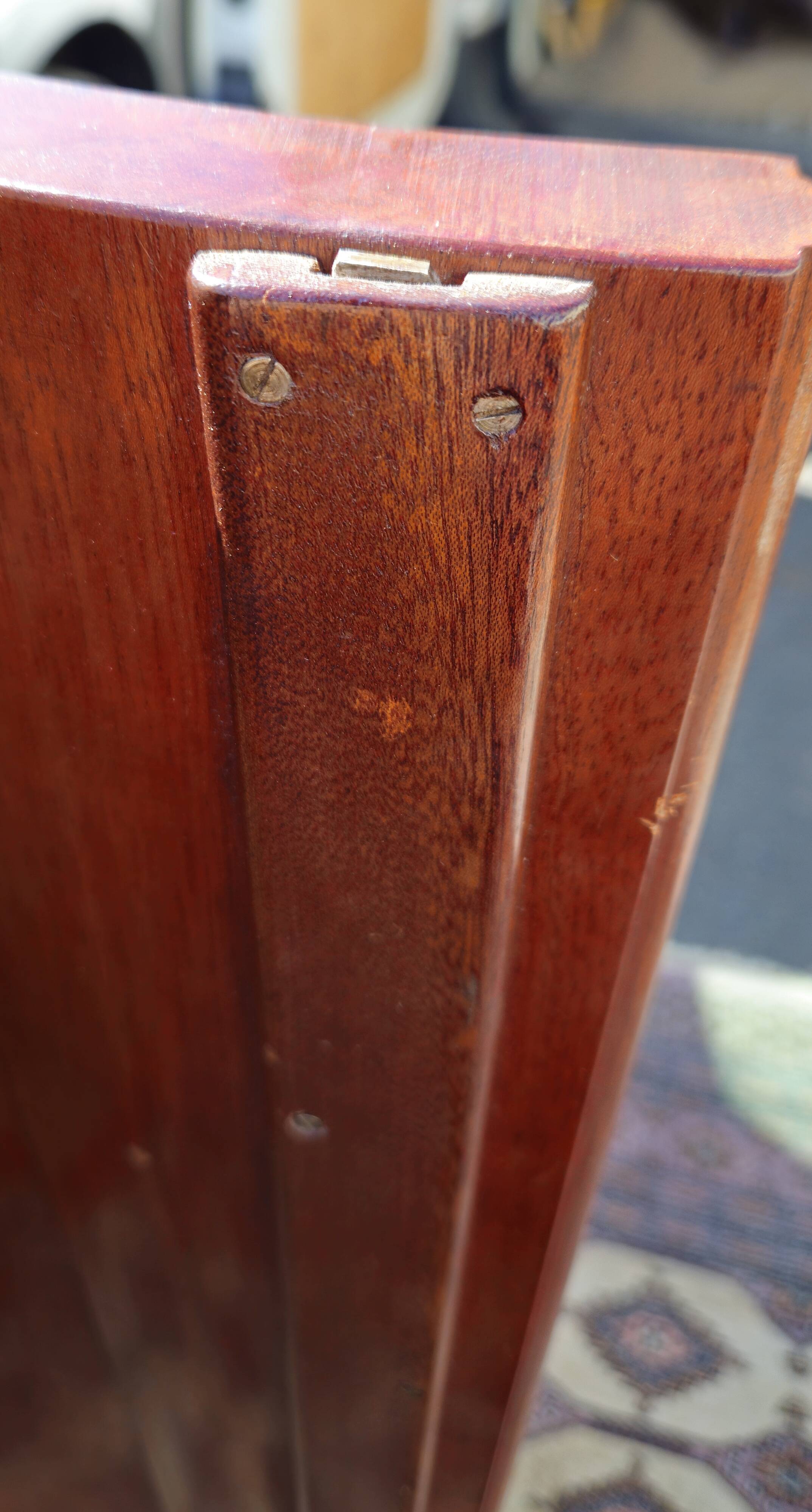 curved buffet in marquetry – Louis XV / Louis XVI Transition style