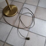 Double lighting brass floor lamp