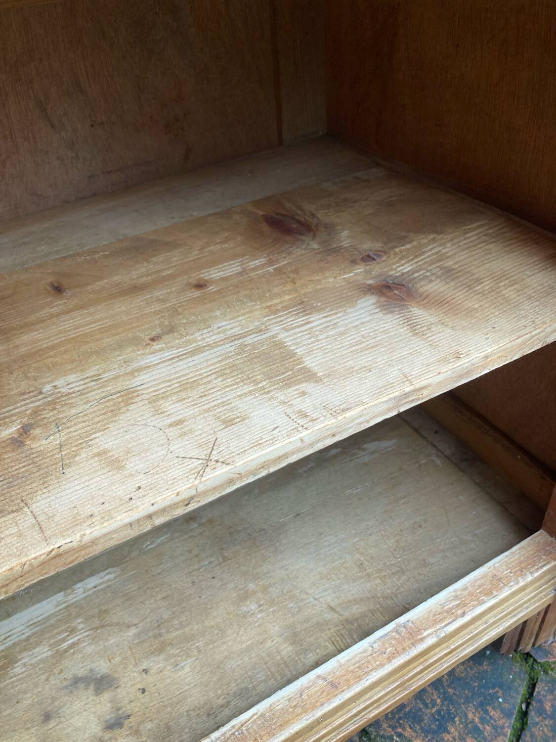 Small antique wardrobe in Art Deco style