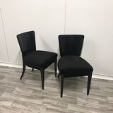 Art deco dining chairs h-214 by Jindrich Halabala,