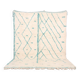 Handmade wool Berber rug 300X200 cm