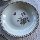 6 soup plates FD real porcelain