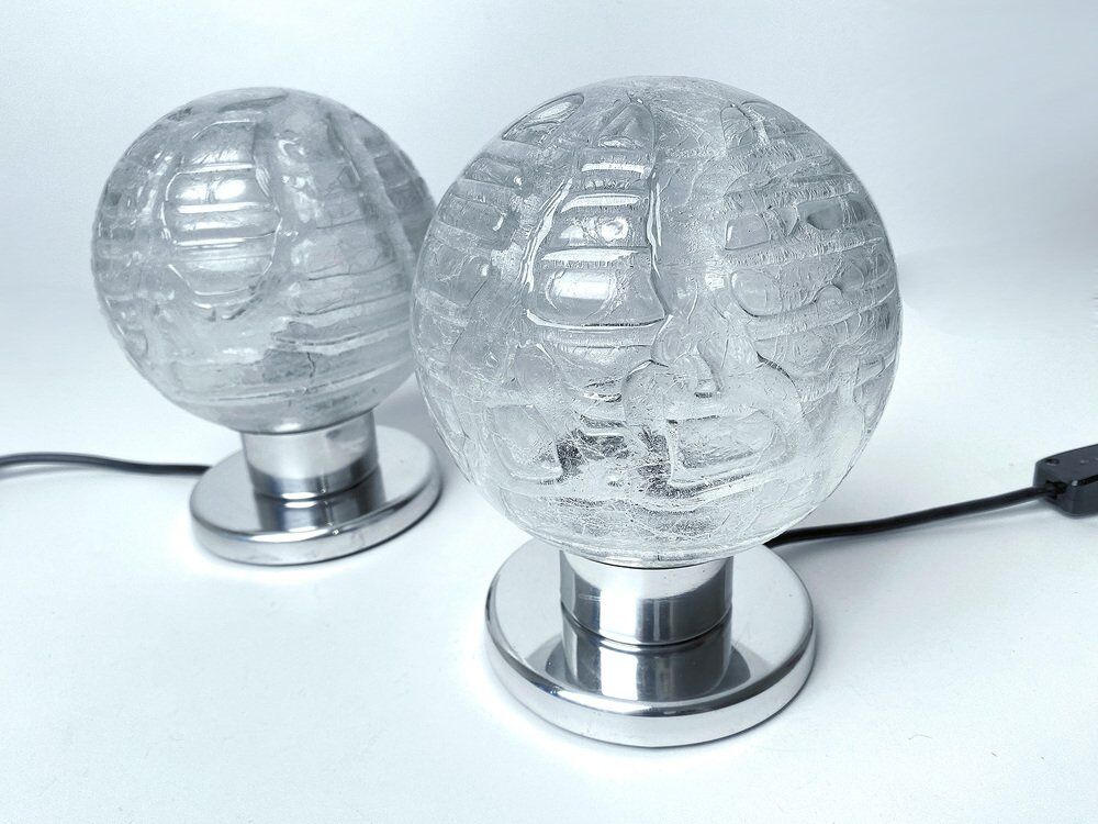 Pair Vintage Space Age Table Lamps from Doria