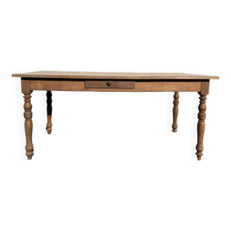 Old Solid Oak Farm Table