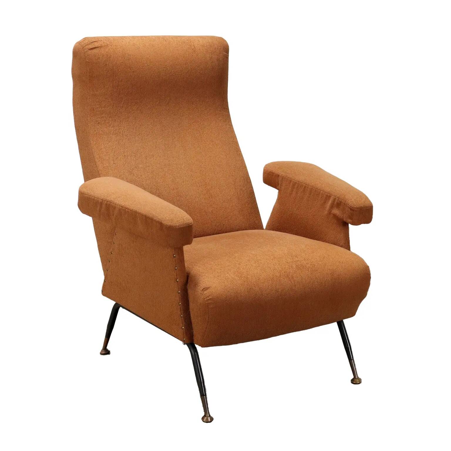 Fabric armchair Italy 1950s-1960s
