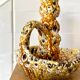 Enamelled ceramic candle holder