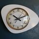 Vintage clock, "White and grey Formica" wall clock