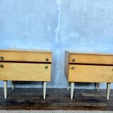 Pair of vintage bedside tables / nightstands