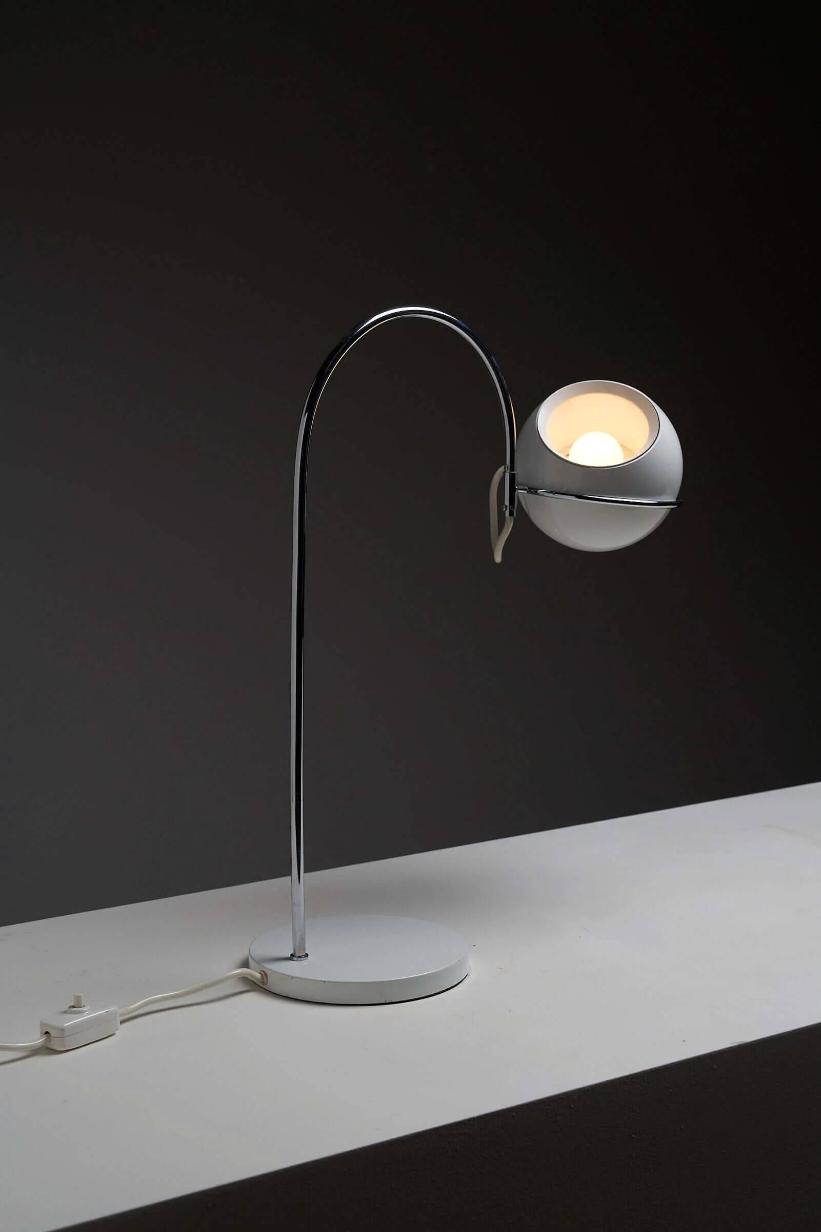 Lampe de table arc en chrome par Cosack
