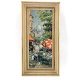Ancien tableau peinture Huile Paris Montmartre signé André Michel 70's