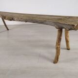 Rustic farm bench