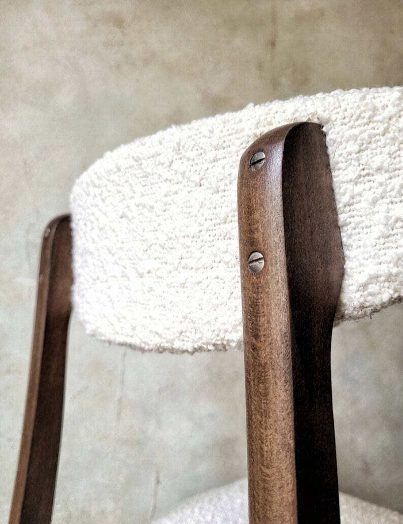 Vintage Polish dining chair style 200-190, by R. Hałas PRL