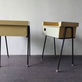 Set of 2 Room '56 nightstands and bedroom sidetable by Rob Parry for Dico, The Netherlands 1950's