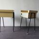 Set of 2 Room '56 nightstands and bedroom sidetable by Rob Parry for Dico, The Netherlands 1950's