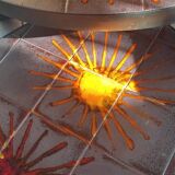 Metal and ceramic coffee table Vallauris