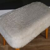 Stool rug vintage 1970