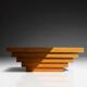 Sculptural Wooden Counter or Bar, Italy, 1970s