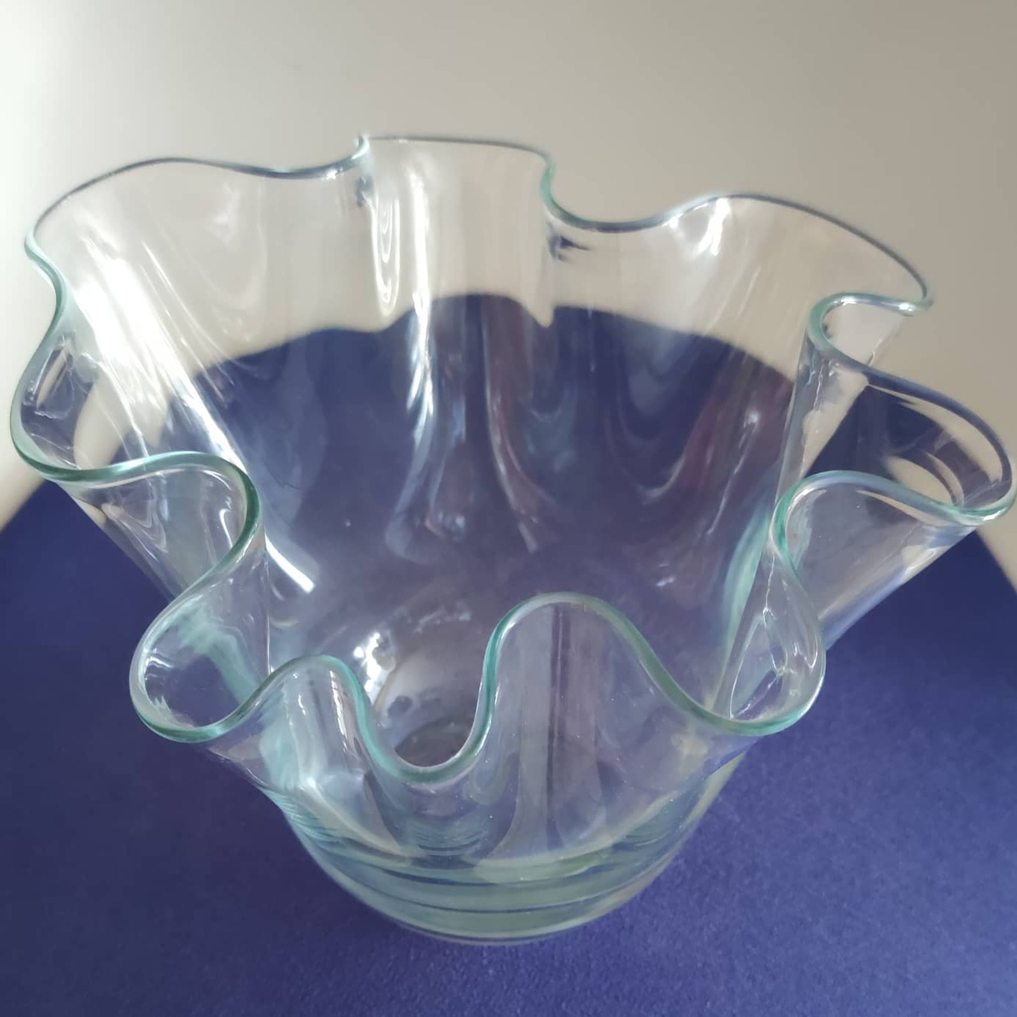 Crystal handkerchief vase, circa 1930