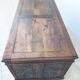Large Gothic desk in solid oak from the 19th century.