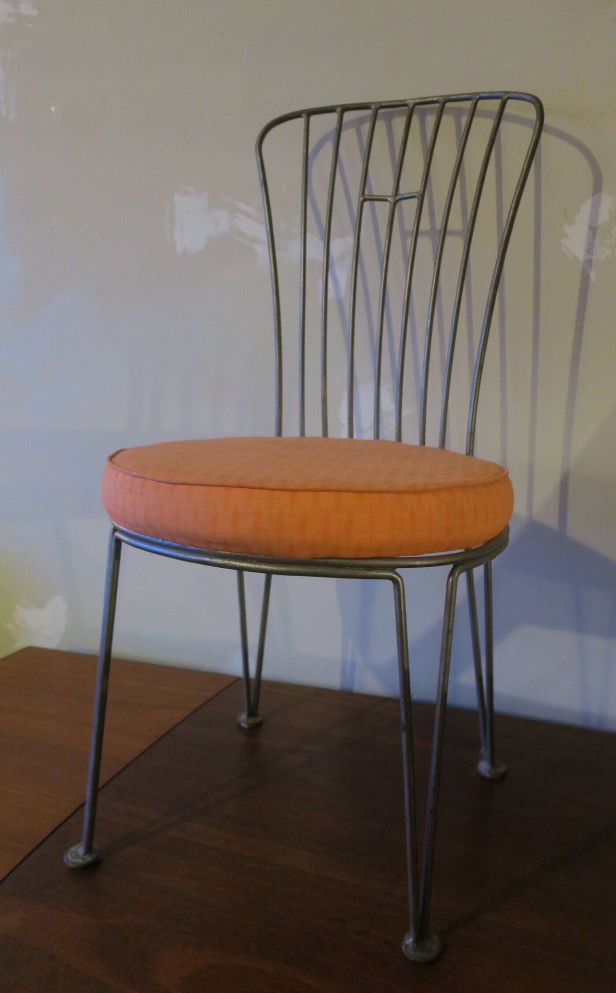 Mid century cast iron garden chair
