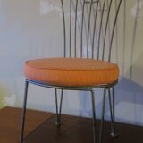 Mid century cast iron garden chair