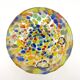 Set of 6 blown glass glasses with Murano murrine.