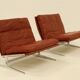 2 Easy Chairs Model BO 561 by Preben Fabricius & Jorgen Kastholm for BO-EX 1960s