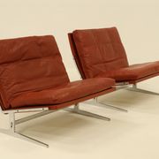2 Easy Chairs Model BO 561 by Preben Fabricius & Jorgen Kastholm for BO-EX 1960s