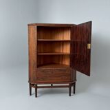 Scandinavian rosewood corner cabinet, Denmark, 1960s