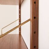 Poul Cadovius teak shelving wall unit with a bureau, Cado 1960s