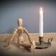 Brass candle holder flowers
