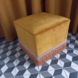 Velvet pouf