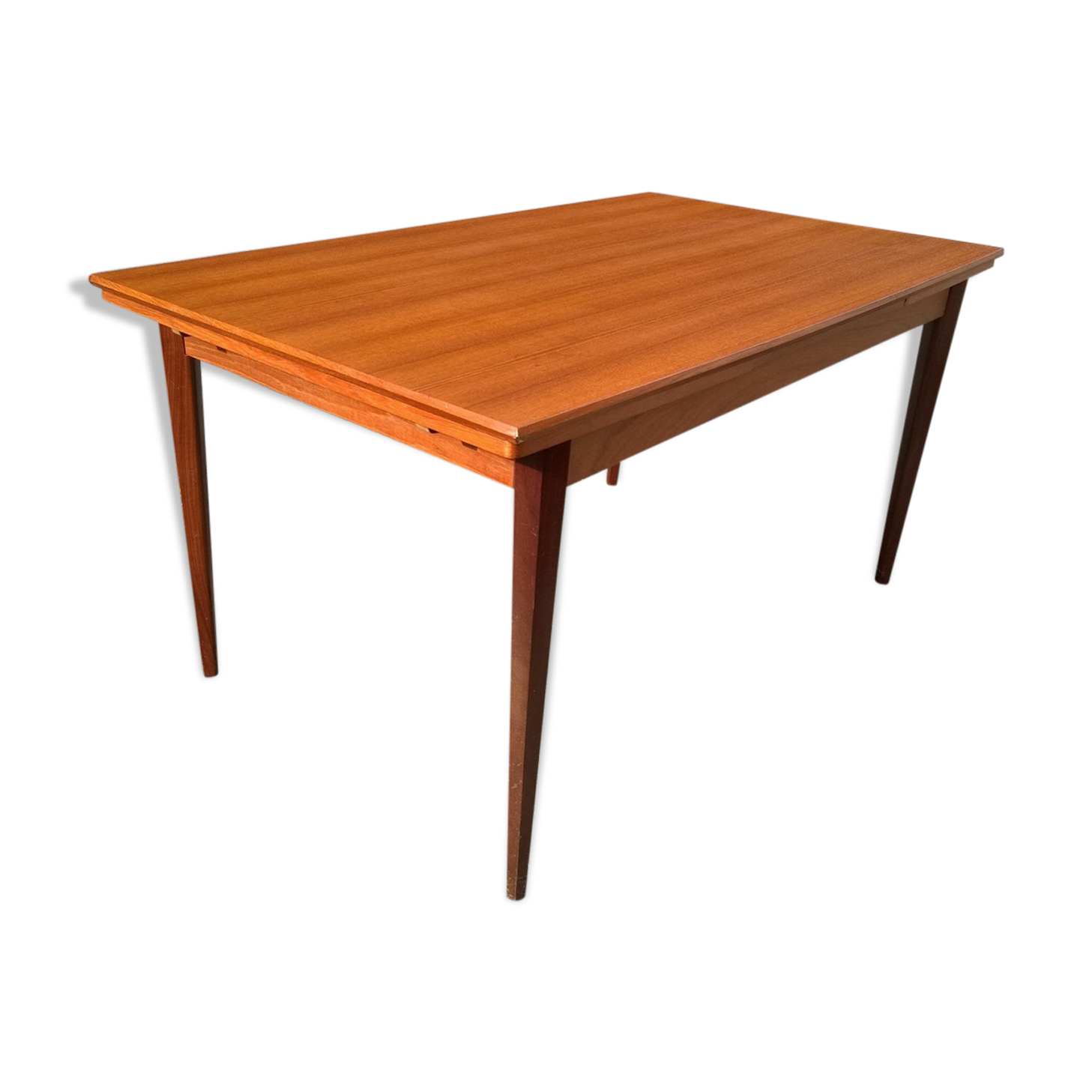 Scandinavian extendable teak table