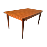 Scandinavian extendable teak table