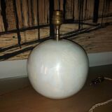 Ceramic lamp foot, iridescent white