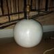 Ceramic lamp foot, iridescent white