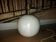 Ceramic lamp foot, iridescent white