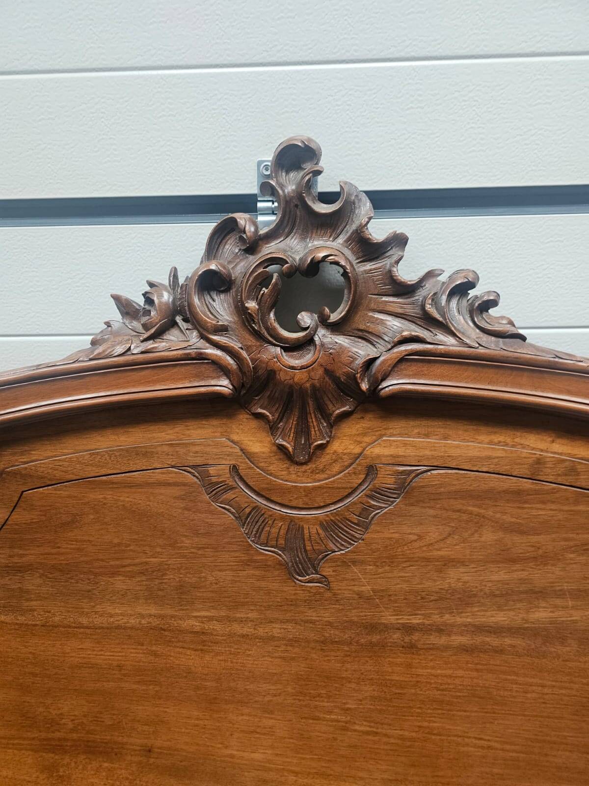 Antique carved wooden headboard – Louis XV style