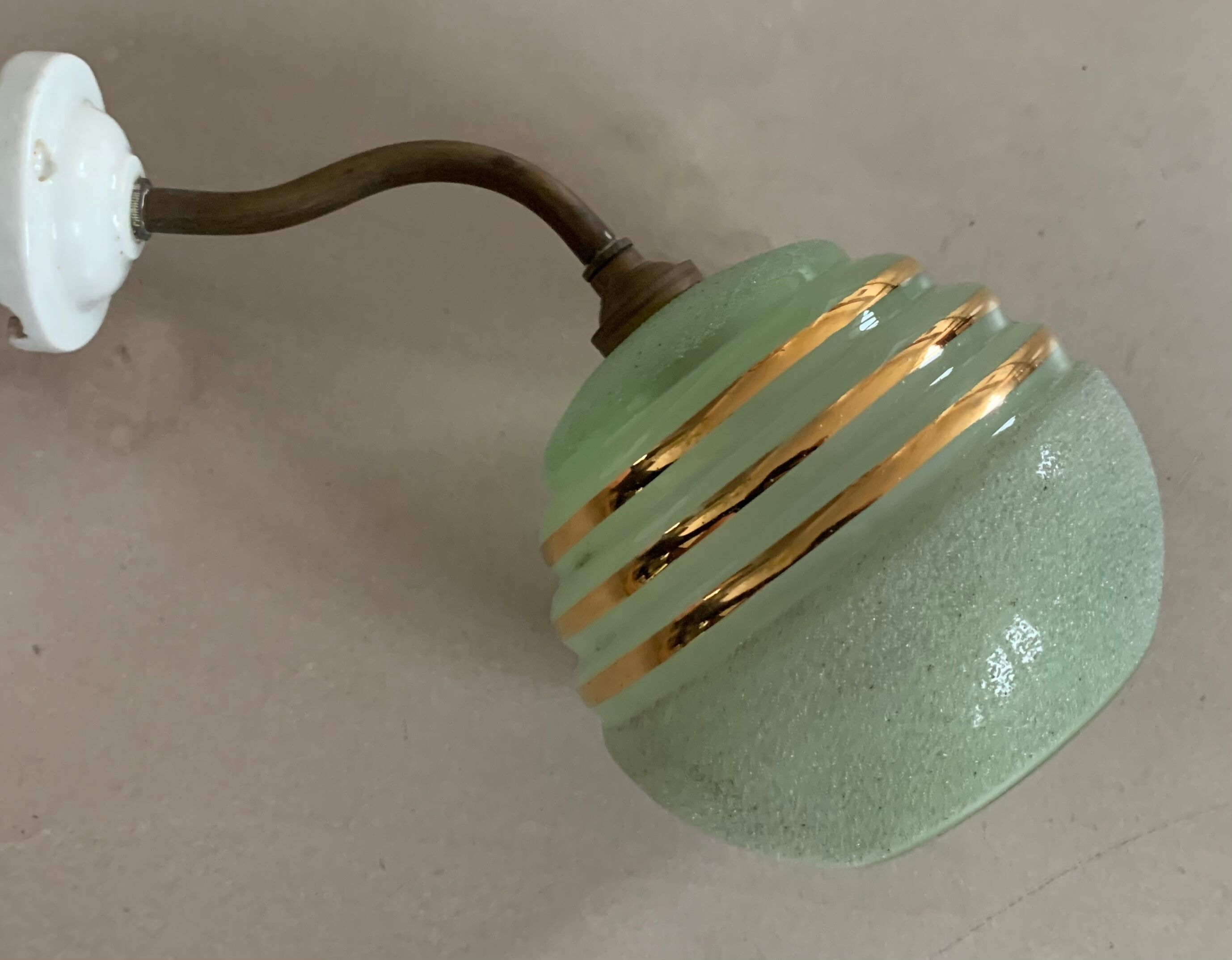 Old gooseneck wall lamp