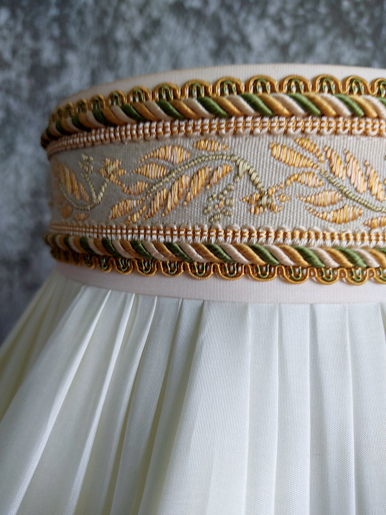 Bronze lamp and petticoats