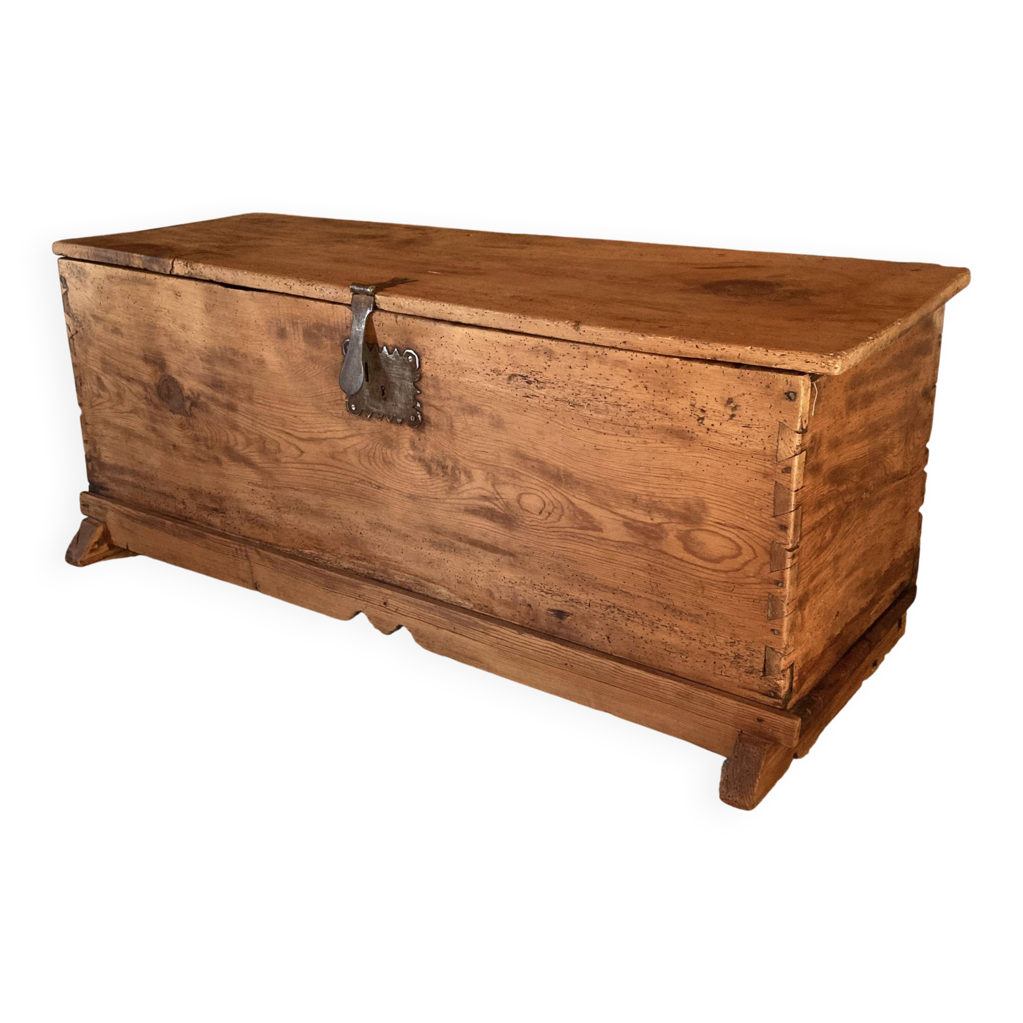 Antique solid wood chest